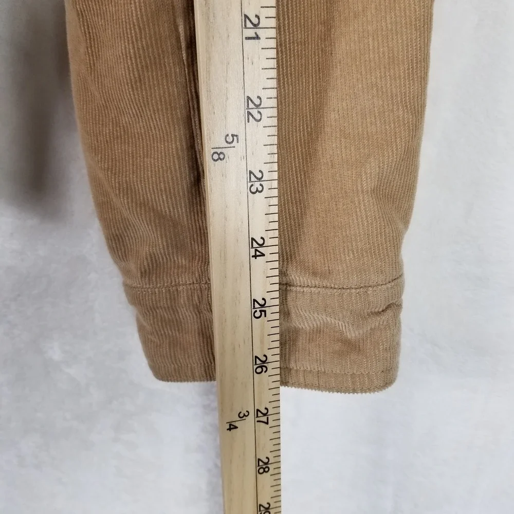 Levi's Hooded Trucker Jacket Mens Medium Tan Corduroy Sherpa Lined RN54163 - Picture 9 of 10